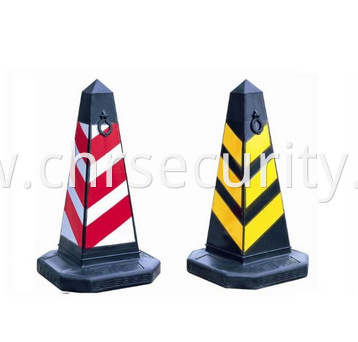 Road Safety rubber security white plastic traffic cone with reflective tape factory